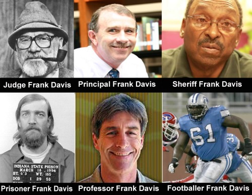 Real Frank Davis? None of the Above